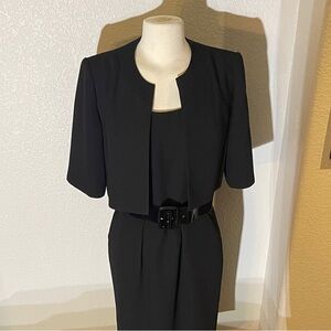 Calvin Klein Black Midi Dress with Jacket